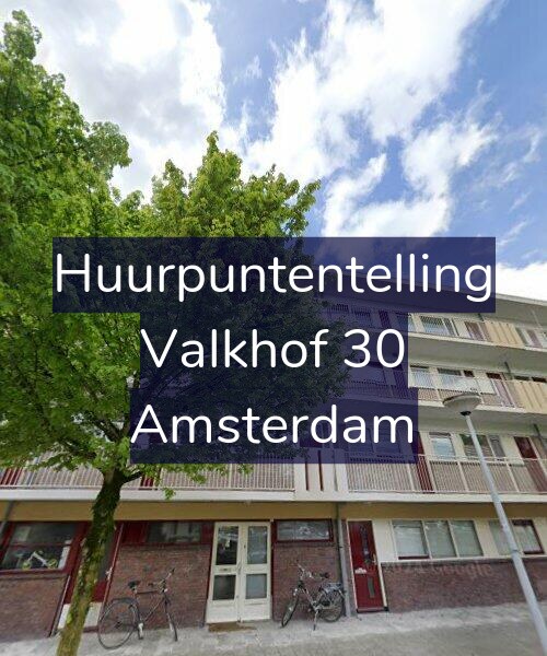 Foto gevel Huurpuntentelling voor Valkhof 30, Amsterdam