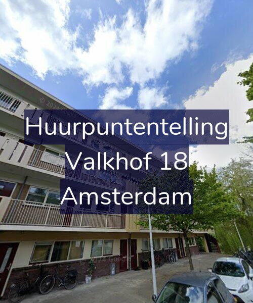 Foto gevel Huurpuntentelling voor Valkhof 18, Amsterdam