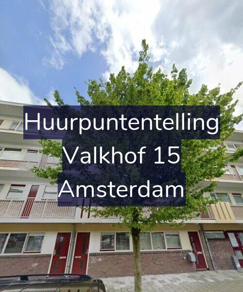 Foto gevel Huurpuntentelling voor Valkhof 15, Amsterdam