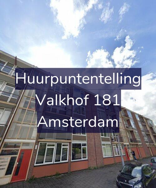 Foto gevel Huurpuntentelling voor Valkhof 181, Amsterdam