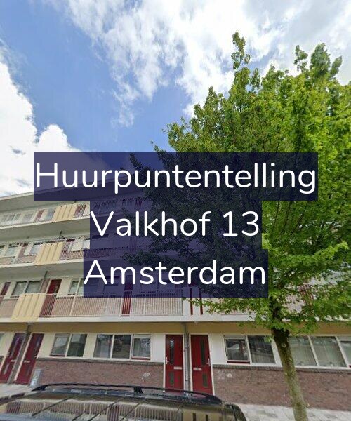 Foto gevel Huurpuntentelling voor Valkhof 13, Amsterdam