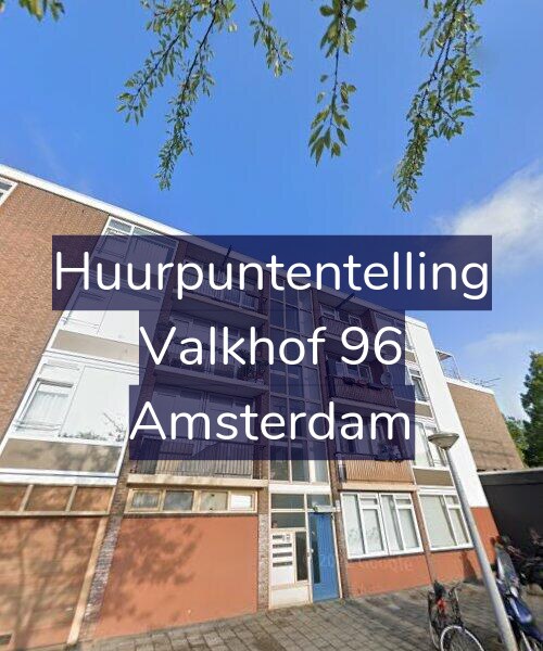 Foto gevel Huurpuntentelling voor Valkhof 96, Amsterdam