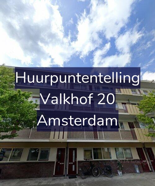 Foto gevel Huurpuntentelling voor Valkhof 20, Amsterdam
