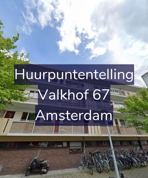 Foto gevel Huurpuntentelling voor Valkhof 67, Amsterdam