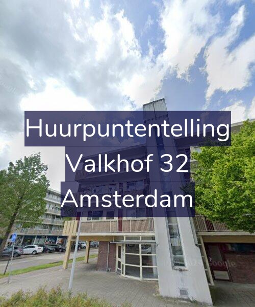 Foto gevel Huurpuntentelling voor Valkhof 32, Amsterdam