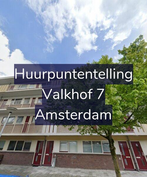 Foto gevel Huurpuntentelling voor Valkhof 7, Amsterdam