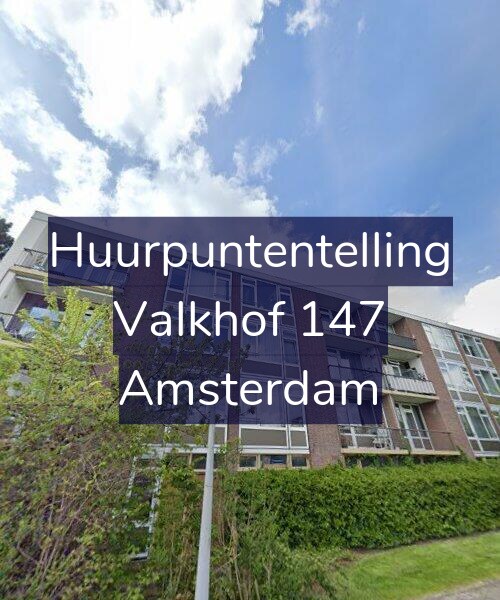 Foto gevel Huurpuntentelling voor Valkhof 147, Amsterdam