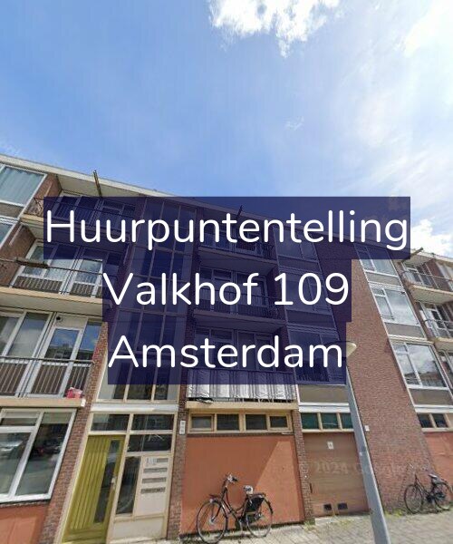 Foto gevel Huurpuntentelling voor Valkhof 109, Amsterdam