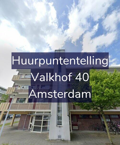 Foto gevel Huurpuntentelling voor Valkhof 40, Amsterdam