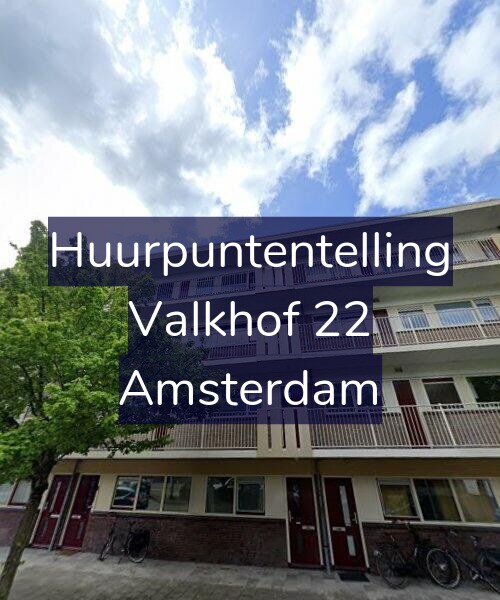 Foto gevel Huurpuntentelling voor Valkhof 22, Amsterdam