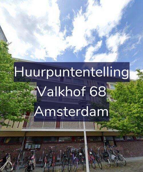 Foto gevel Huurpuntentelling voor Valkhof 68, Amsterdam