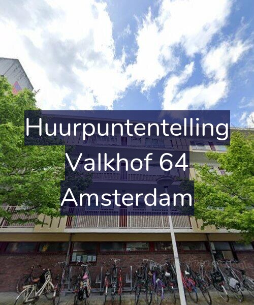Foto gevel Huurpuntentelling voor Valkhof 64, Amsterdam