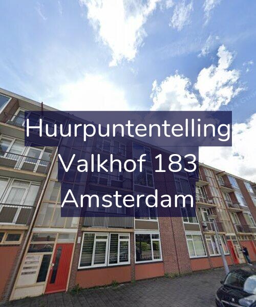 Foto gevel Huurpuntentelling voor Valkhof 183, Amsterdam