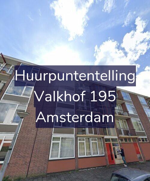 Foto gevel Huurpuntentelling voor Valkhof 195, Amsterdam