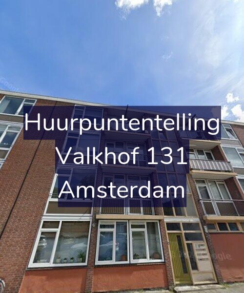 Foto gevel Huurpuntentelling voor Valkhof 131, Amsterdam