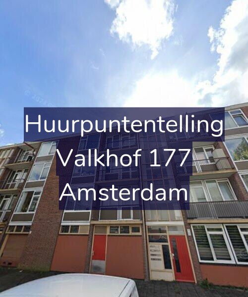 Foto gevel Huurpuntentelling voor Valkhof 177, Amsterdam