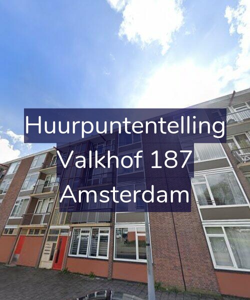 Foto gevel Huurpuntentelling voor Valkhof 187, Amsterdam