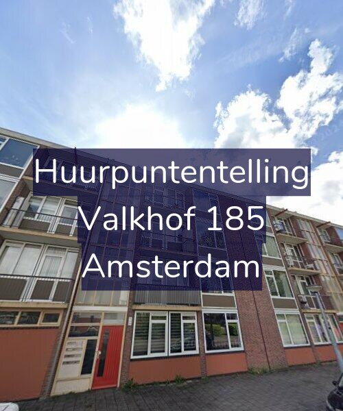 Foto gevel Huurpuntentelling voor Valkhof 185, Amsterdam