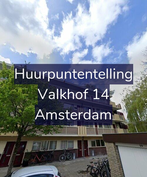 Foto gevel Huurpuntentelling voor Valkhof 14, Amsterdam