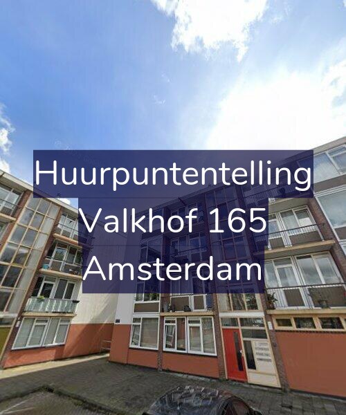 Foto gevel Huurpuntentelling voor Valkhof 165, Amsterdam