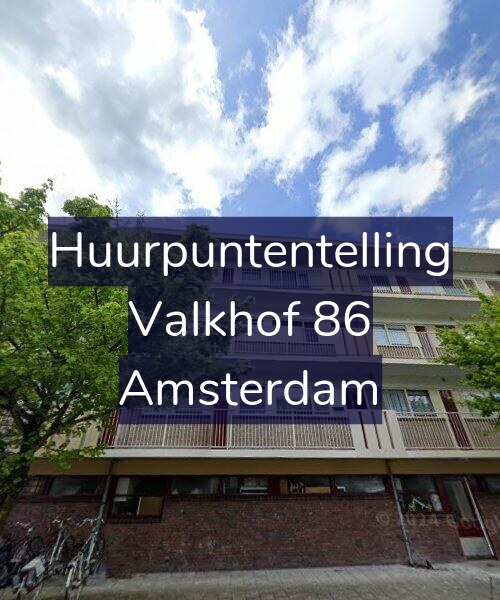 Foto gevel Huurpuntentelling voor Valkhof 86, Amsterdam