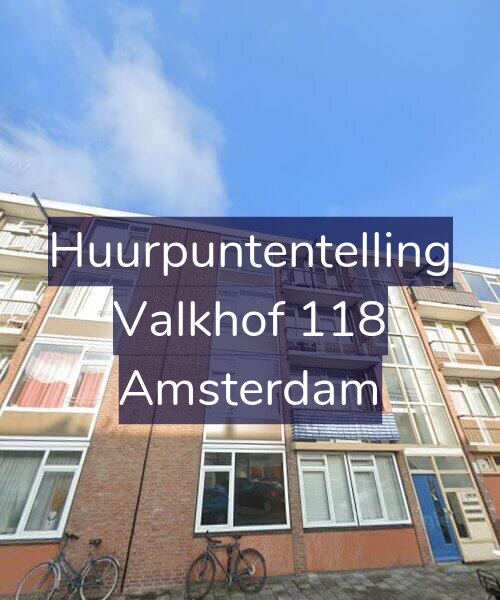 Foto gevel Huurpuntentelling voor Valkhof 118, Amsterdam