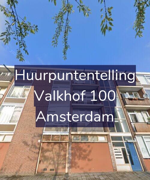 Foto gevel Huurpuntentelling voor Valkhof 100, Amsterdam