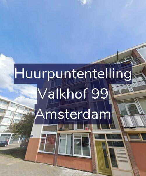 Foto gevel Huurpuntentelling voor Valkhof 99, Amsterdam
