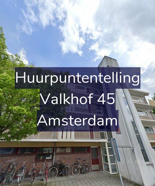 Foto gevel Huurpuntentelling voor Valkhof 45, Amsterdam
