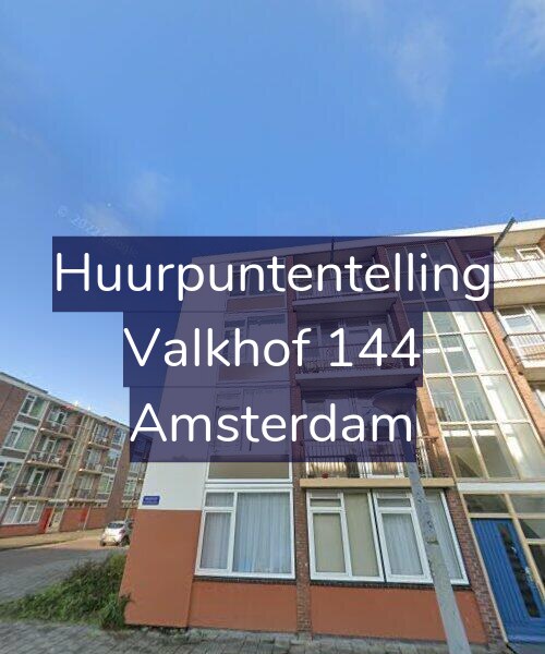 Foto gevel Huurpuntentelling voor Valkhof 144, Amsterdam