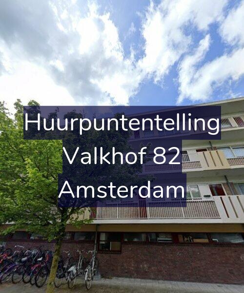 Foto gevel Huurpuntentelling voor Valkhof 82, Amsterdam