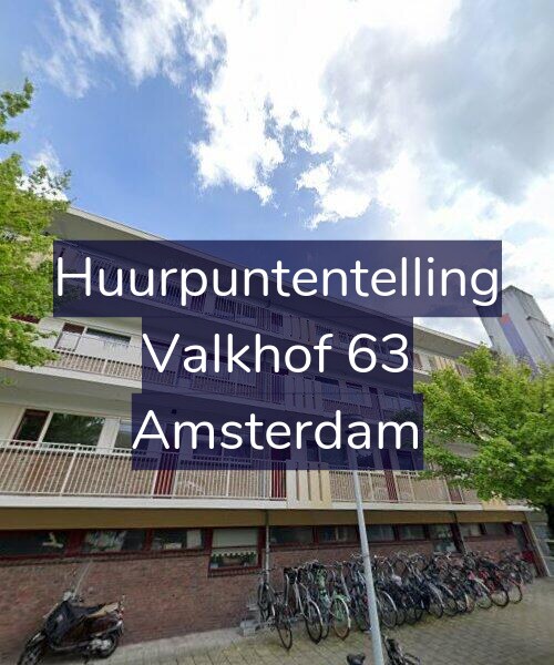 Foto gevel Huurpuntentelling voor Valkhof 63, Amsterdam