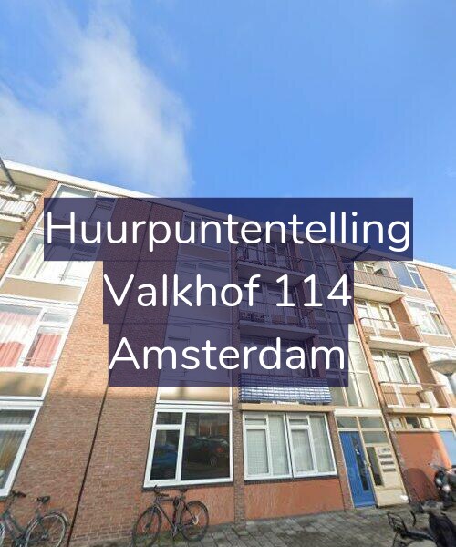 Foto gevel Huurpuntentelling voor Valkhof 114, Amsterdam