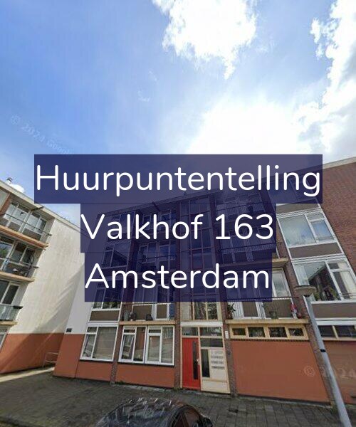 Foto gevel Huurpuntentelling voor Valkhof 163, Amsterdam