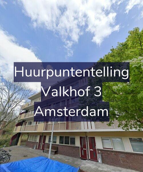 Foto gevel Huurpuntentelling voor Valkhof 3, Amsterdam