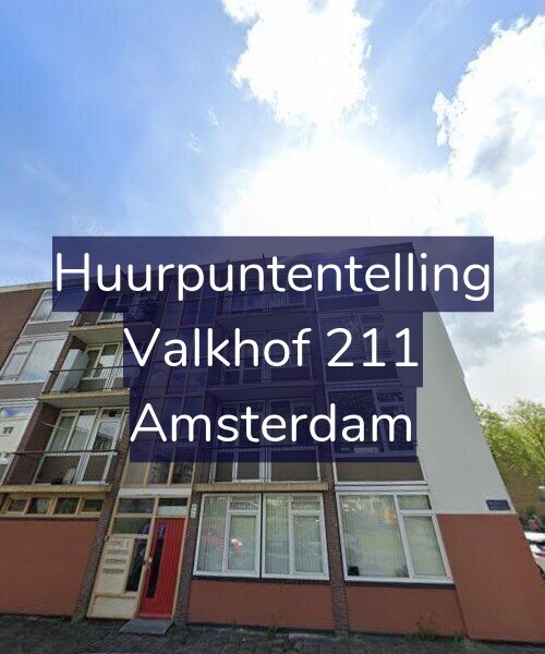 Foto gevel Huurpuntentelling voor Valkhof 211, Amsterdam