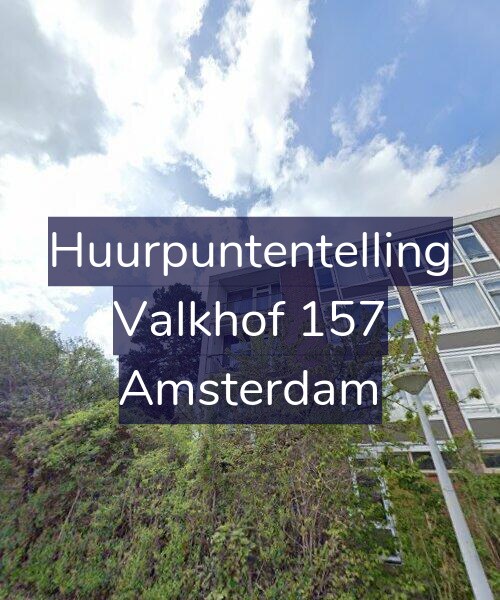 Foto gevel Huurpuntentelling voor Valkhof 157, Amsterdam