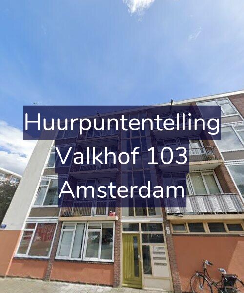 Foto gevel Huurpuntentelling voor Valkhof 103, Amsterdam