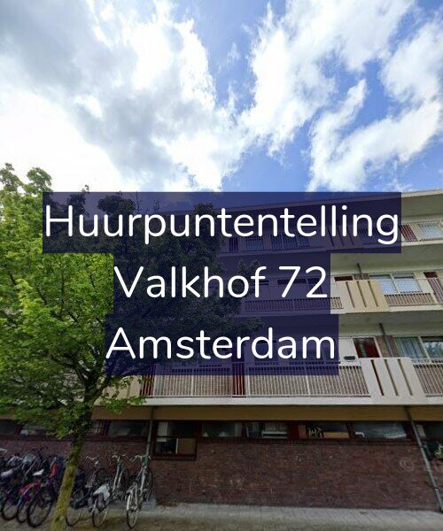 Foto gevel Huurpuntentelling voor Valkhof 72, Amsterdam