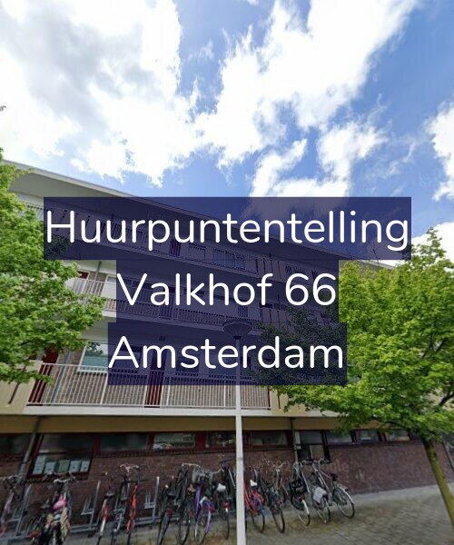 Foto gevel Huurpuntentelling voor Valkhof 66, Amsterdam