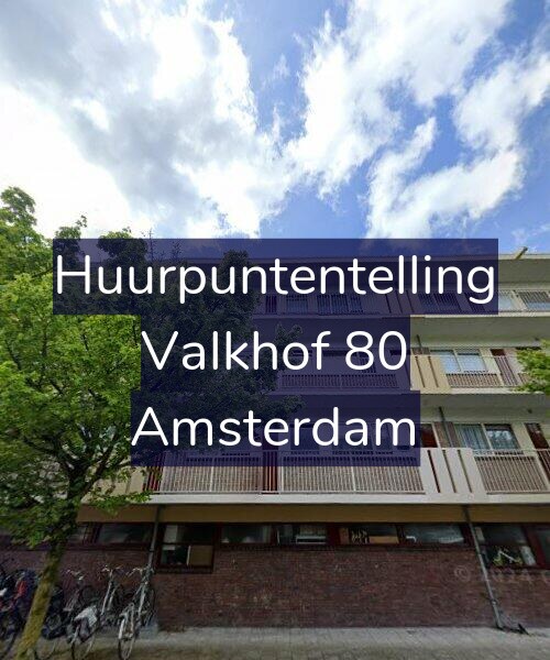 Foto gevel Huurpuntentelling voor Valkhof 80, Amsterdam