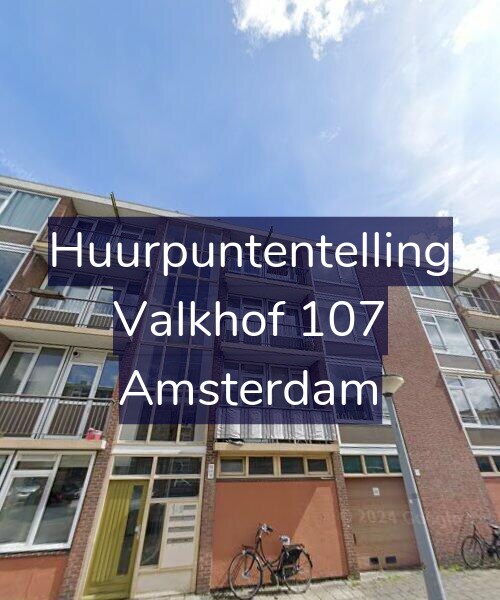 Foto gevel Huurpuntentelling voor Valkhof 107, Amsterdam
