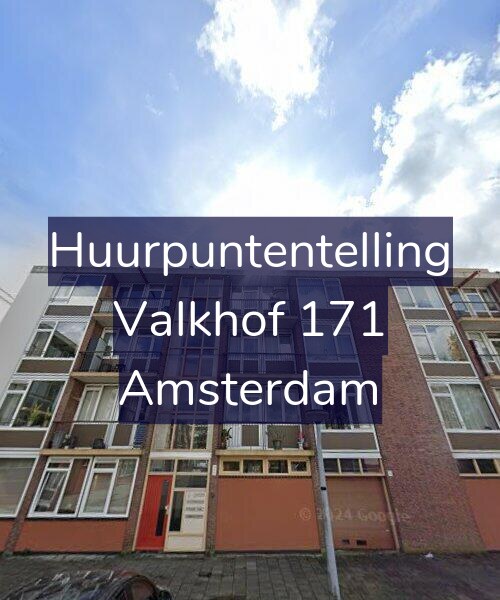 Foto gevel Huurpuntentelling voor Valkhof 171, Amsterdam
