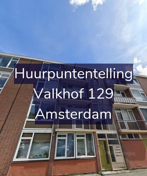 Foto gevel Huurpuntentelling voor Valkhof 129, Amsterdam