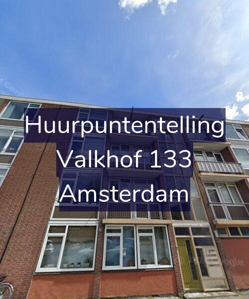 Foto gevel Huurpuntentelling voor Valkhof 133, Amsterdam