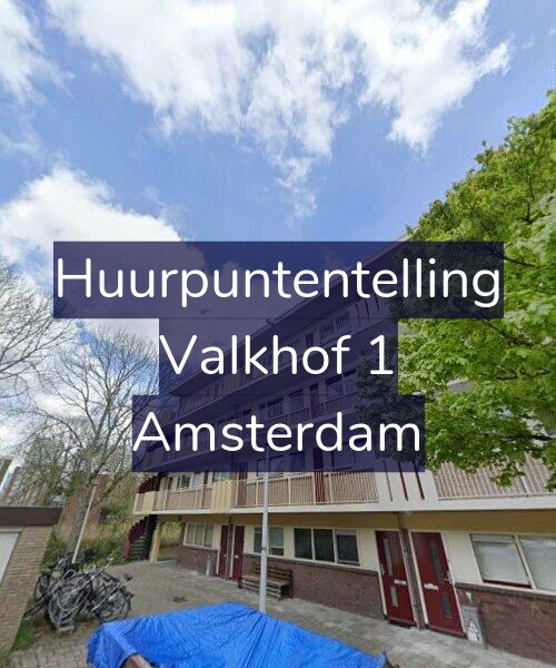 Foto gevel Huurpuntentelling voor Valkhof 1, Amsterdam