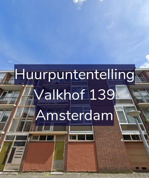 Foto gevel Huurpuntentelling voor Valkhof 139, Amsterdam