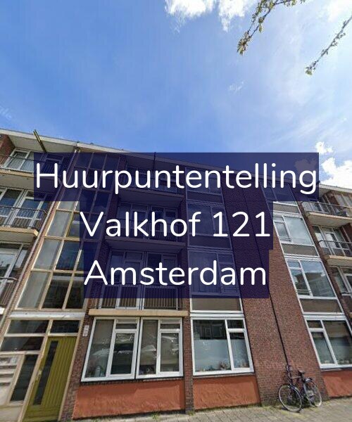 Foto gevel Huurpuntentelling voor Valkhof 121, Amsterdam