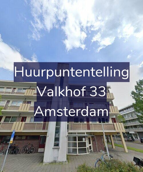 Foto gevel Huurpuntentelling voor Valkhof 33, Amsterdam
