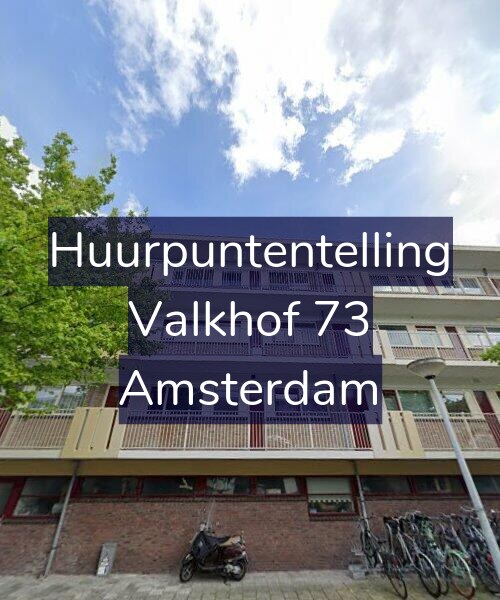 Foto gevel Huurpuntentelling voor Valkhof 73, Amsterdam